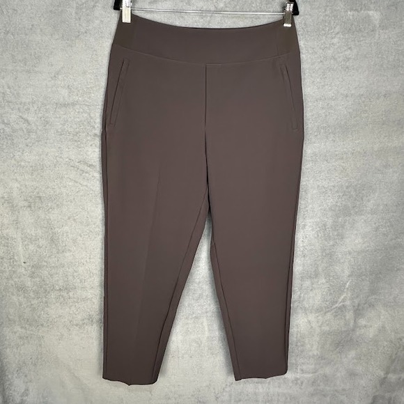 Athleta Pants - Athleta Endless High Rise Pants Womens 12 Brown Pullon Stretch Comfort Travel